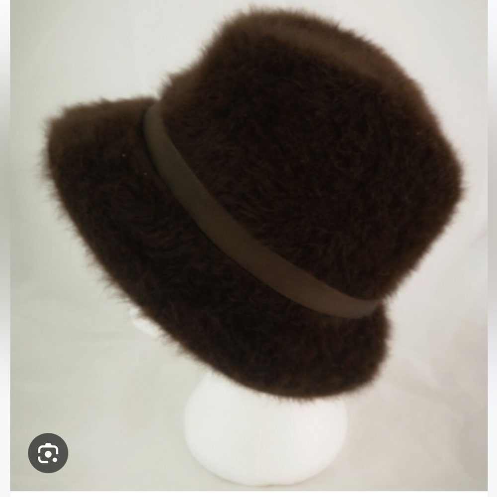 Vintage Kangol design Bucket Hat, dark brown